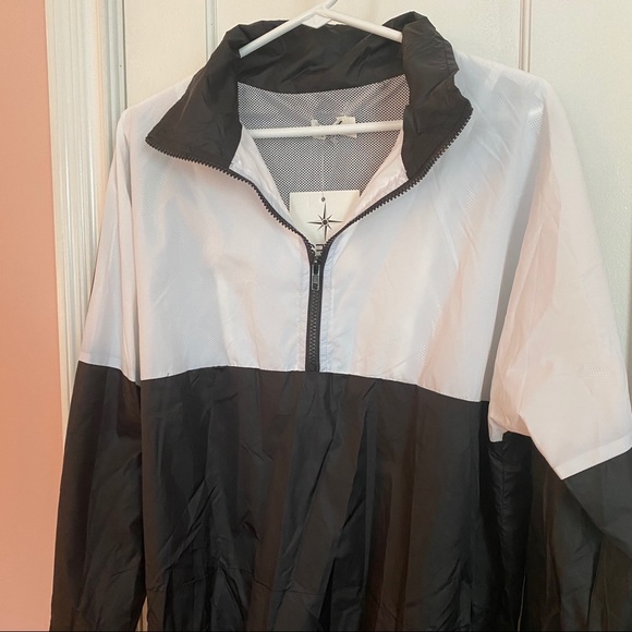 LF SEEK THE LABEL Black & White Color-block Jacket - Picture 3 of 7